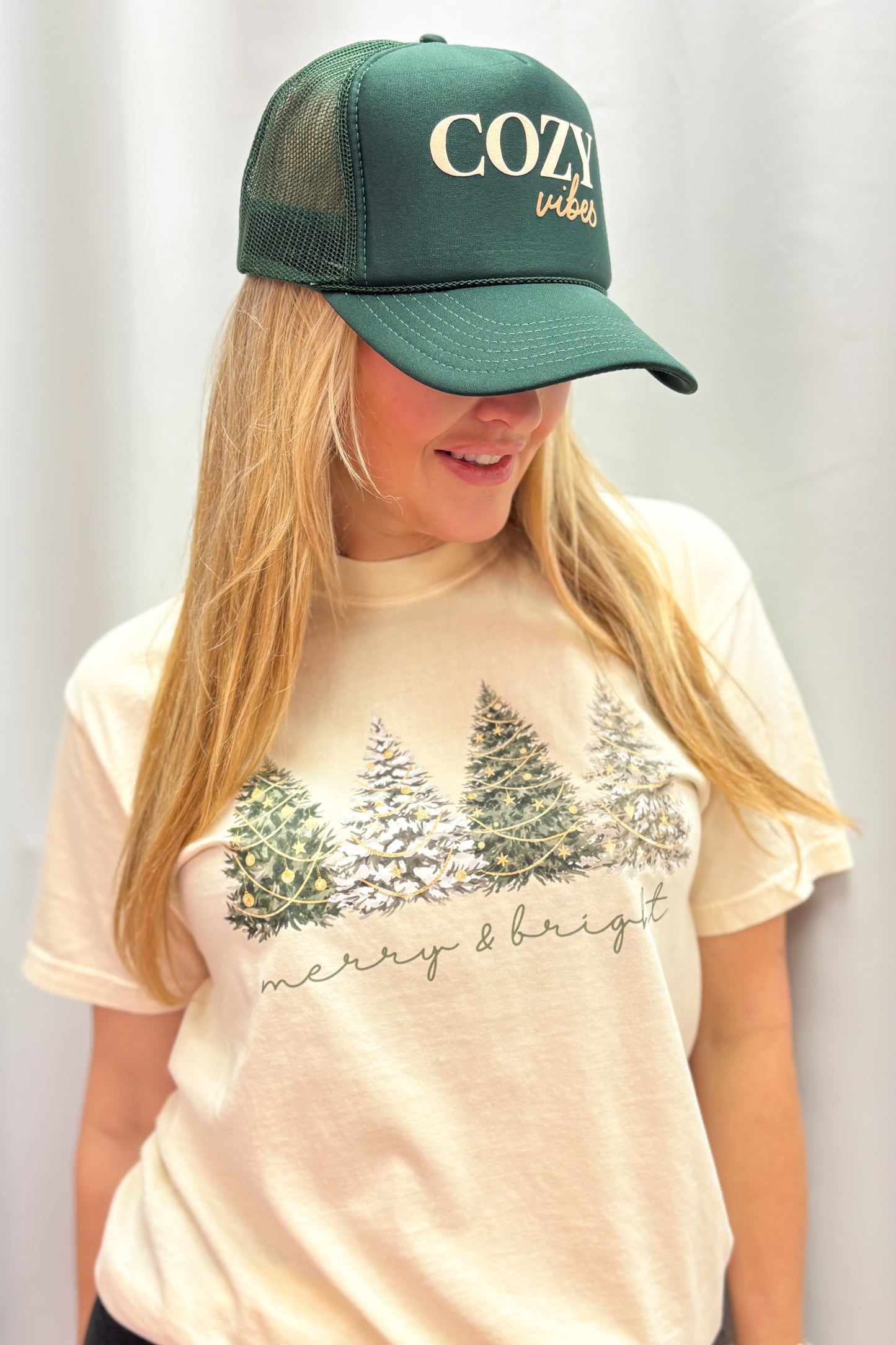 Merry & Bright Evergreen Tee
