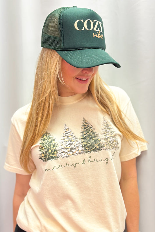 Merry & Bright Evergreen Tee