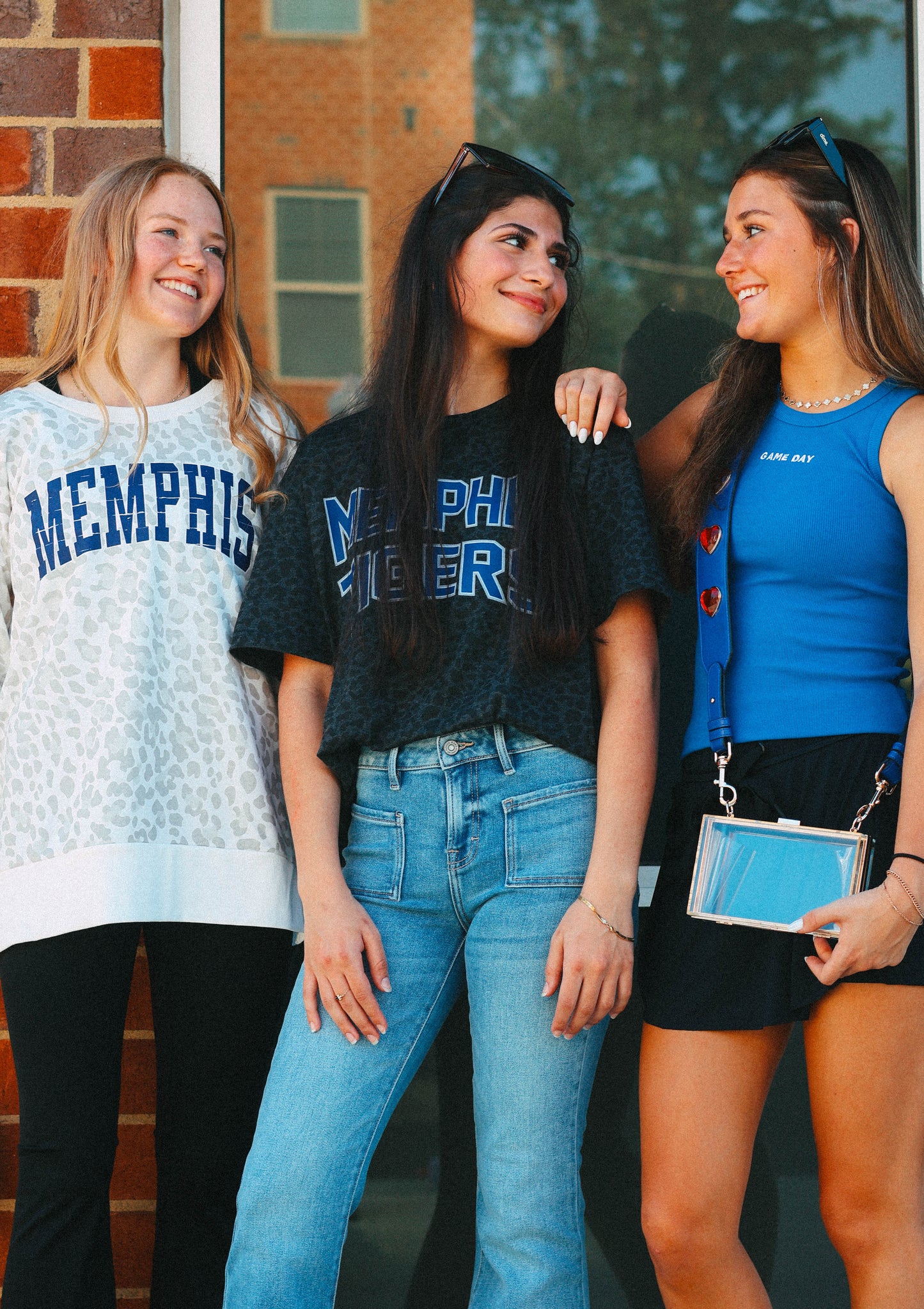 Memphis Tigers Leopard Print Game Day Tee