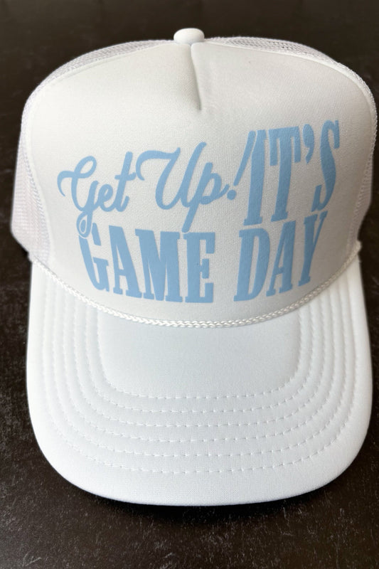 Get up! It's Game Day White Trucker Hat