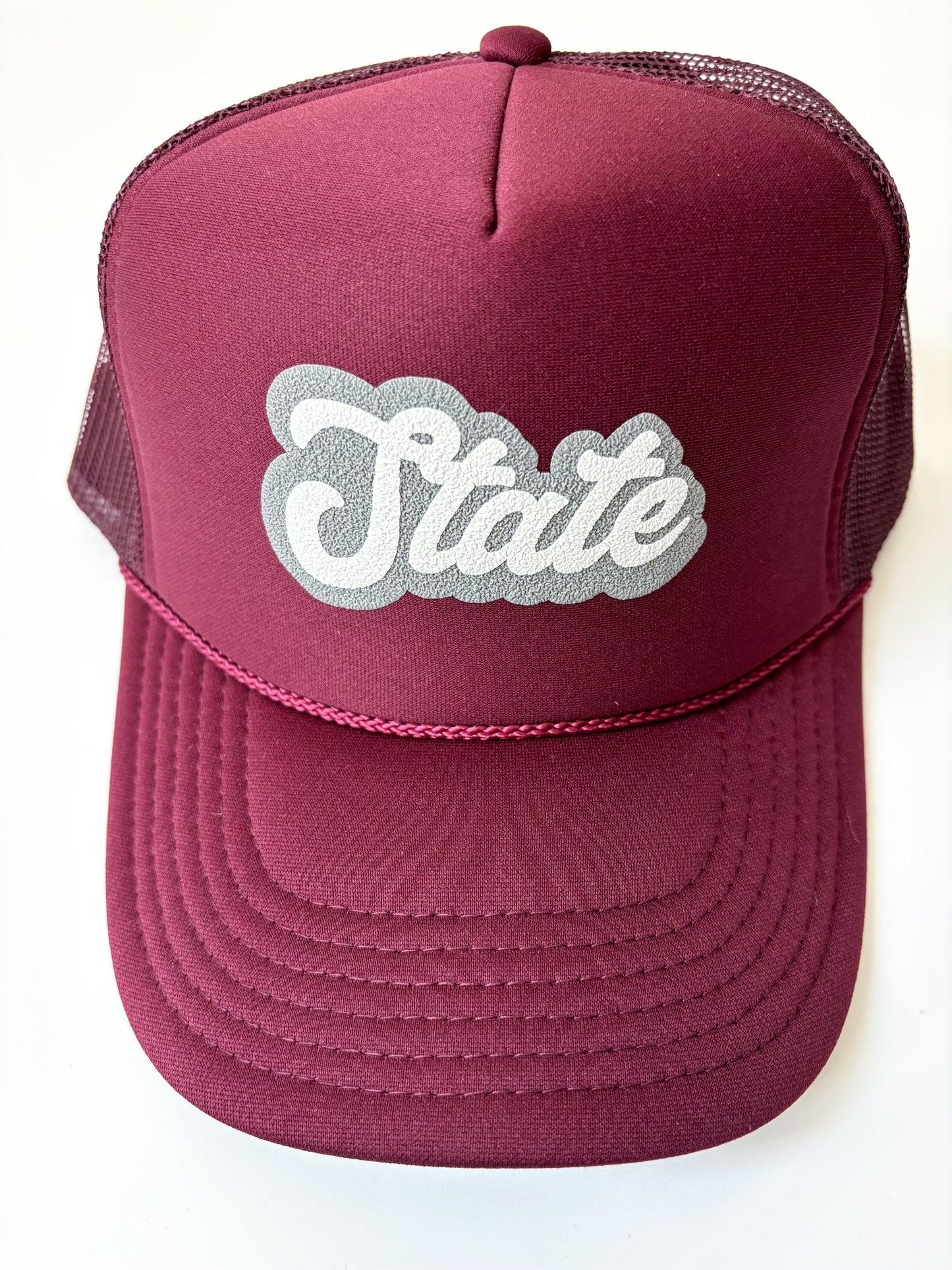 State Maroon Trucker Hat