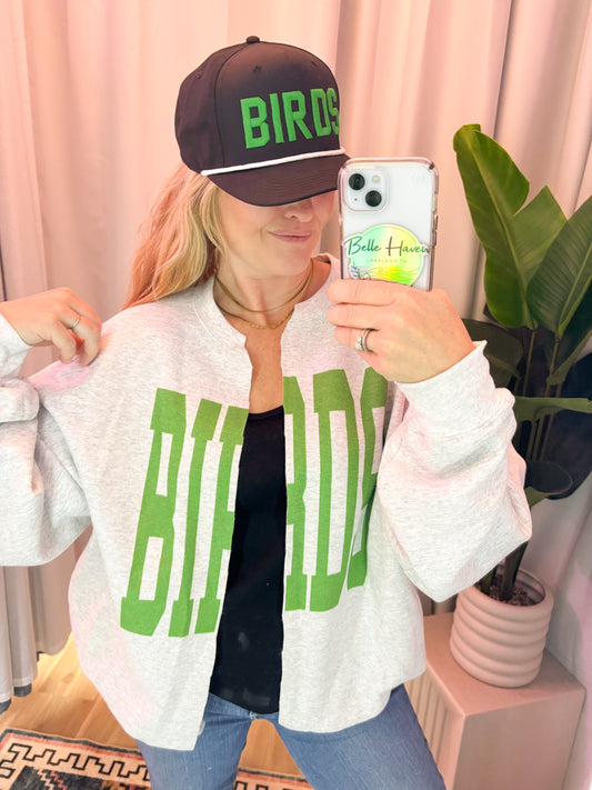 BIRDS Game Day Kelly Green Split Crew Sweatshirt