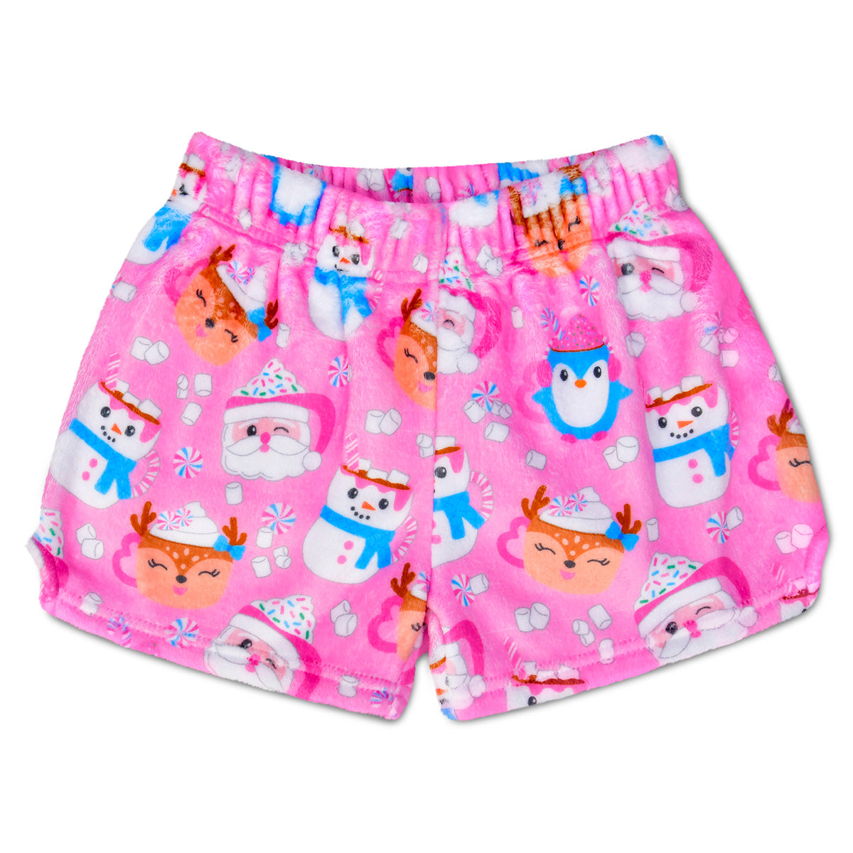 Iscream Merry Mugs Plush Tween Holiday PJ Shorts