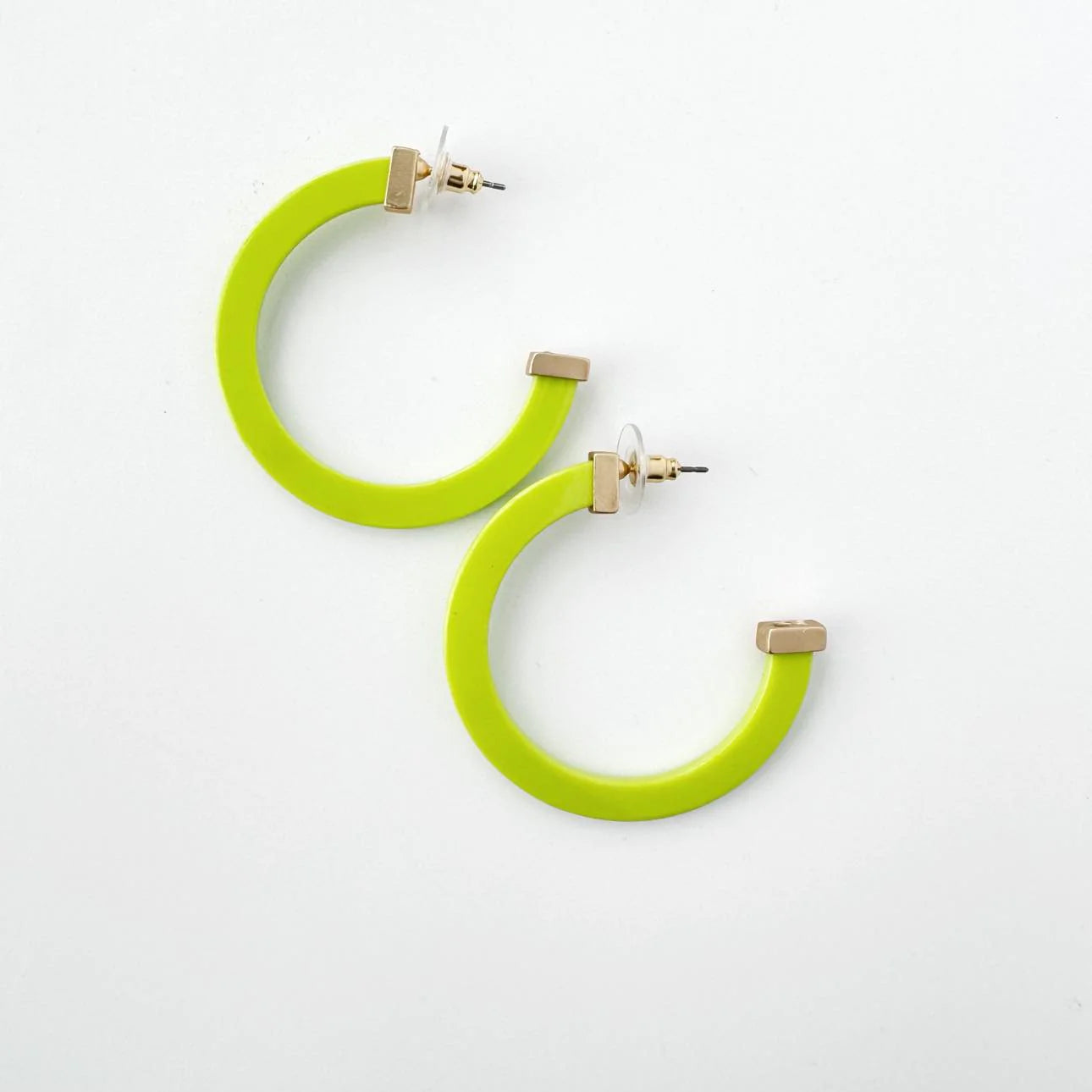 Classic Acrylic Hoop Earrings | Large | Multiple Colors