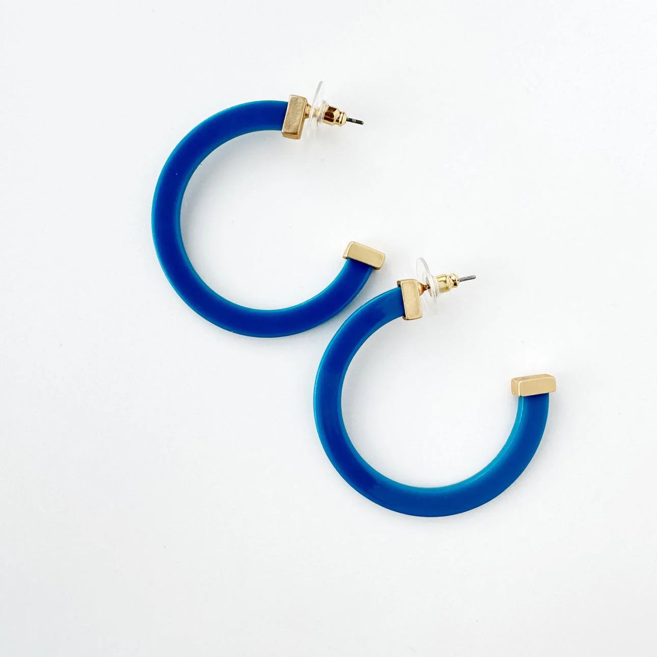 Classic Acrylic Hoop Earrings | Large | Multiple Colors