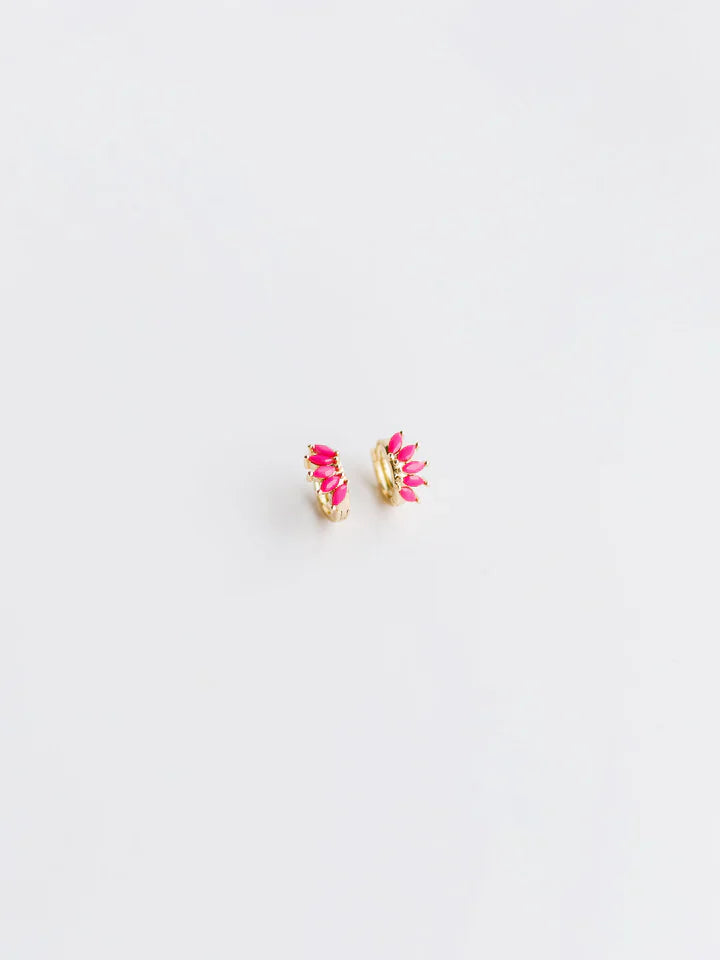 Michelle McDowell Raymond Earrings Hot Pink