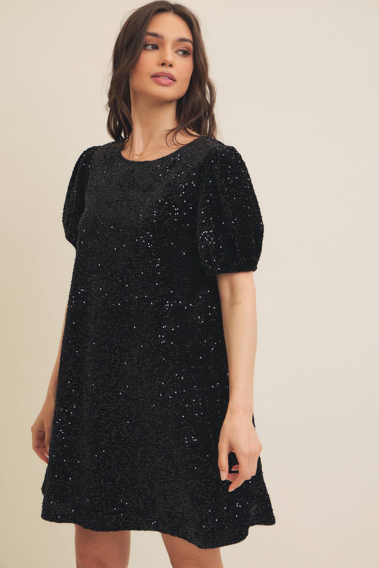 Midnight Dream Sequin Velvet Dress