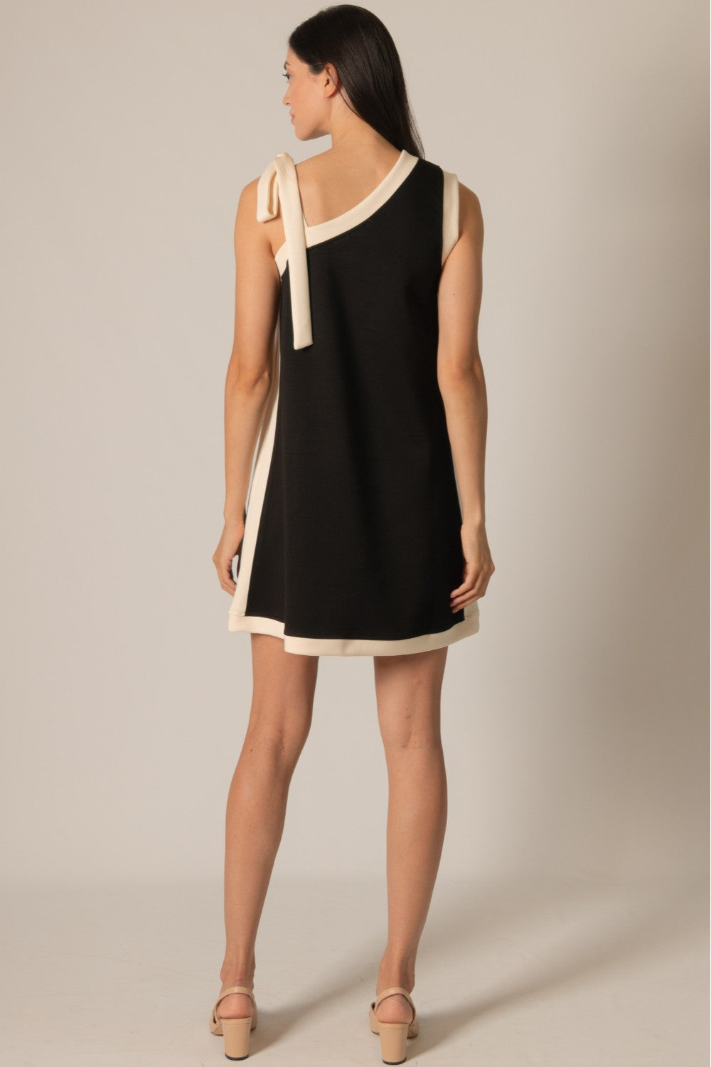 Butter Modal Contrast Tie Strap Dress