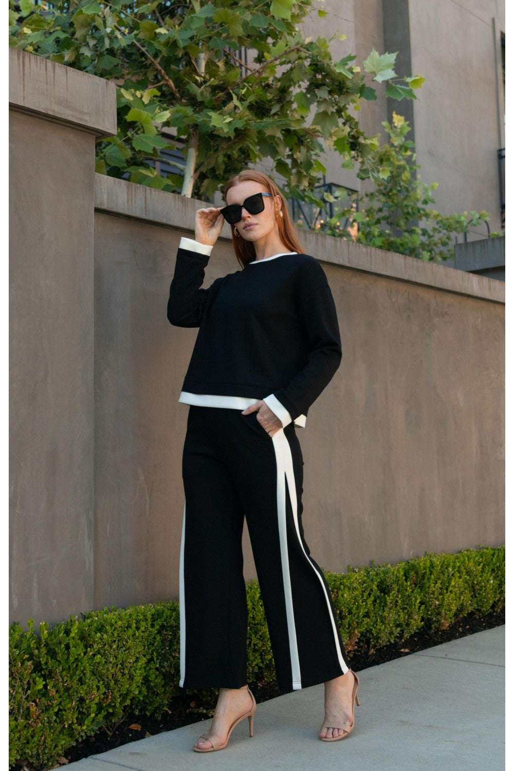 Butter Modal Side Contrast Stripe Pants