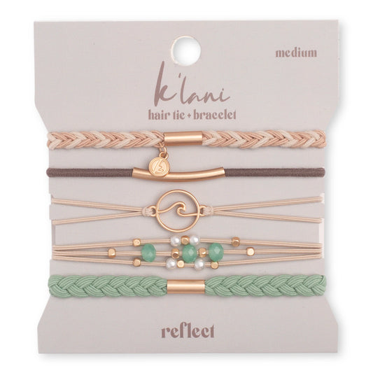 K'LANI REFLECT HAIR TIE BRACELET SET