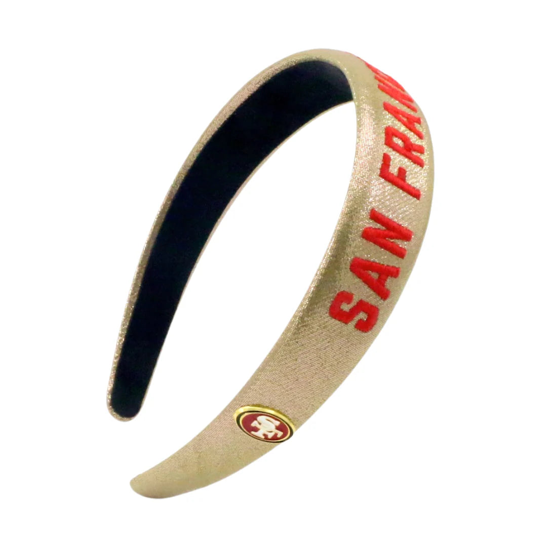 Brianna Cannon San Francisco 49ers Thin Embroidered Game Day Headband