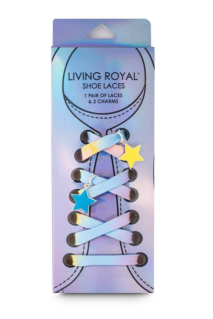 Shoe Laces and Charm Set Ombre Star