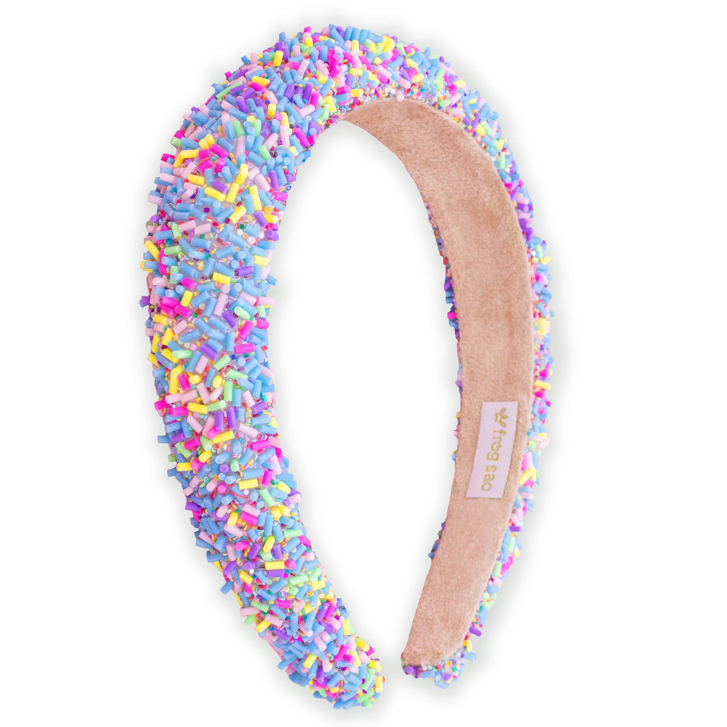 Sprinkle Confetti Padded Youth Headband Blue Multi Color