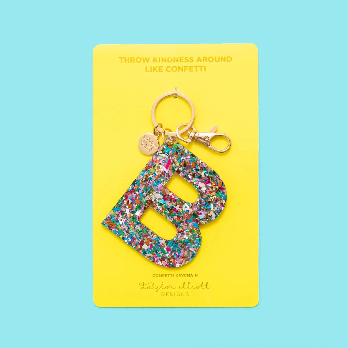 Confetti Letter Keychains