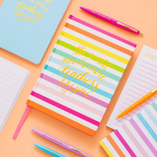 The World Needs More Teachers Like You Hardcover Teacher Appreciation Noteook