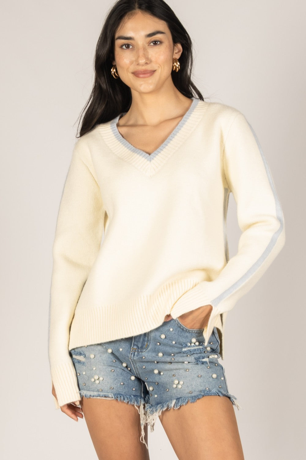 Tricia Contrast Sweater