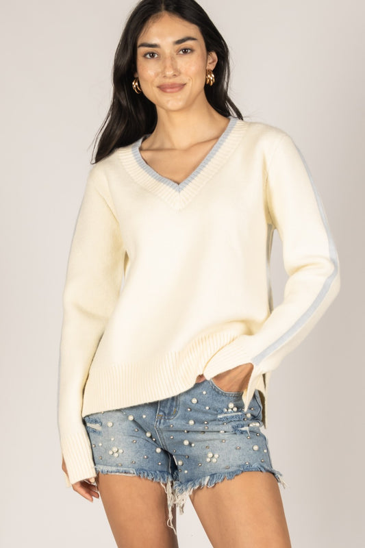 Tricia Contrast Sweater