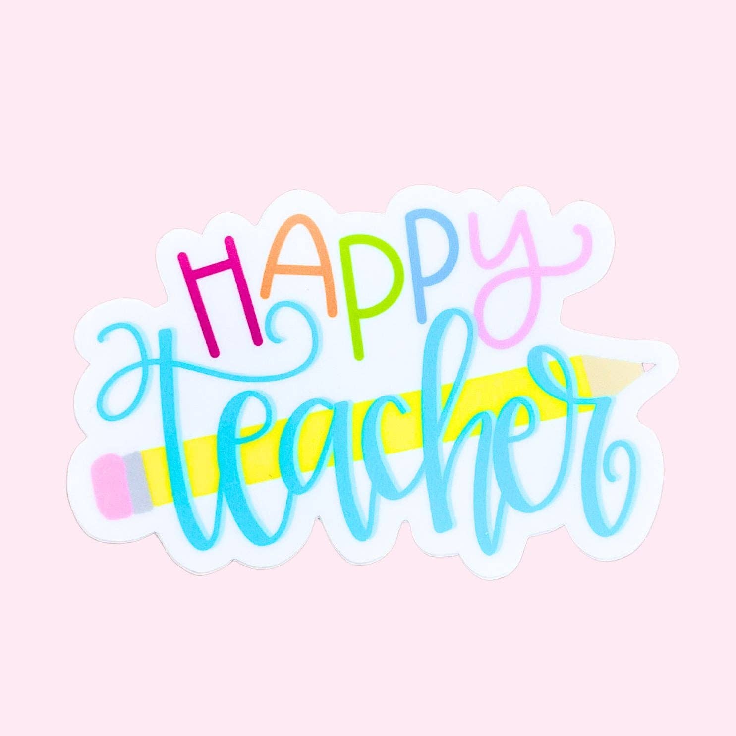 Happy Teacher Vinyl Stickers