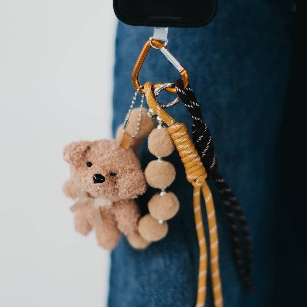 Teddy Bear Charm Rope Set Key Chain