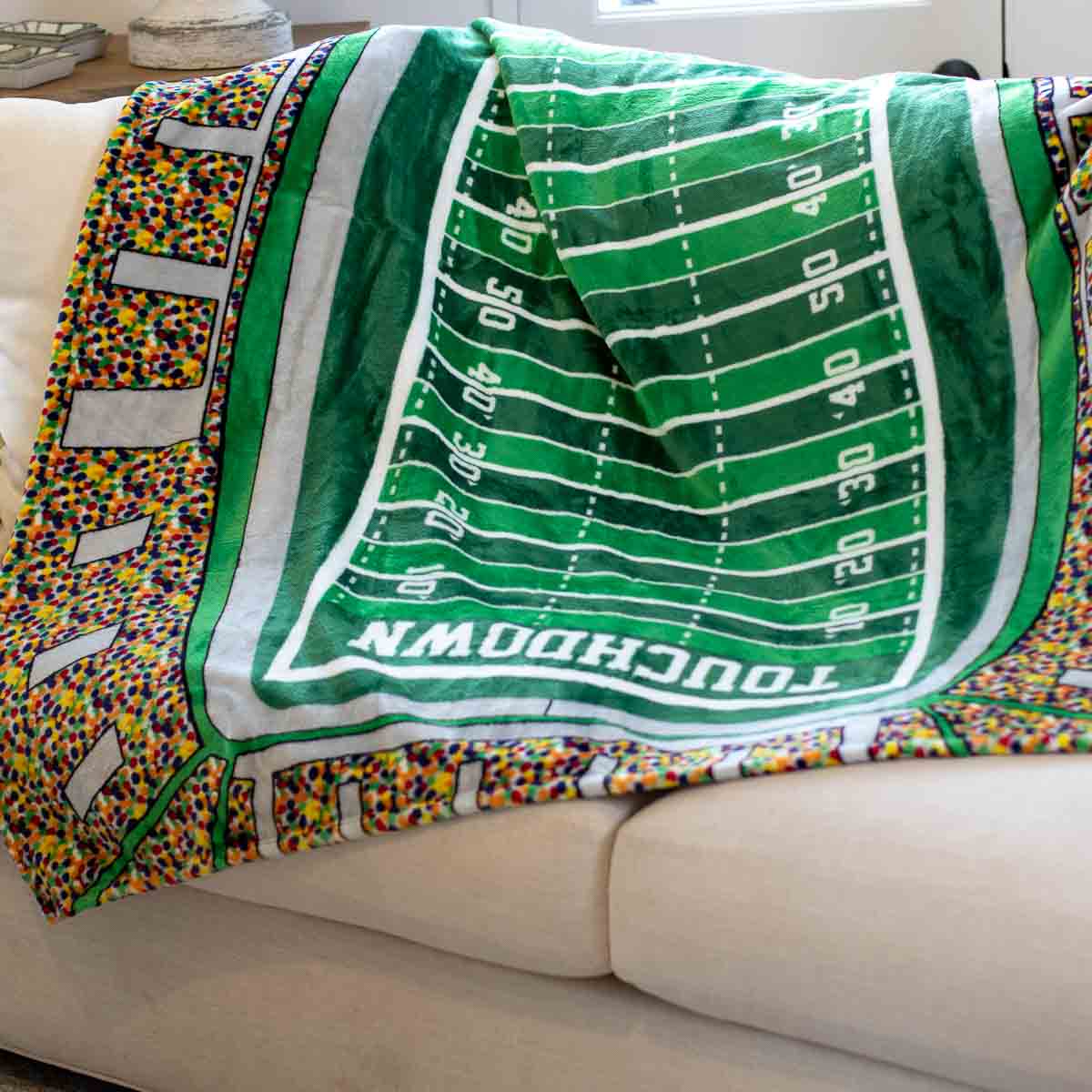 Football Stadium Soft Throw Blanket