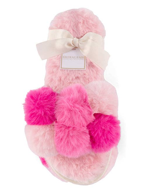 Carina Pom Slippers | Pink