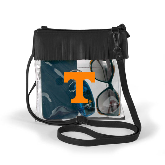 Tennessee Vols Clear Fringe Crossbody Bag