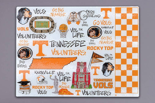 University of Tennessee Vols Tempered Glass College Gameday Tailgating Platter