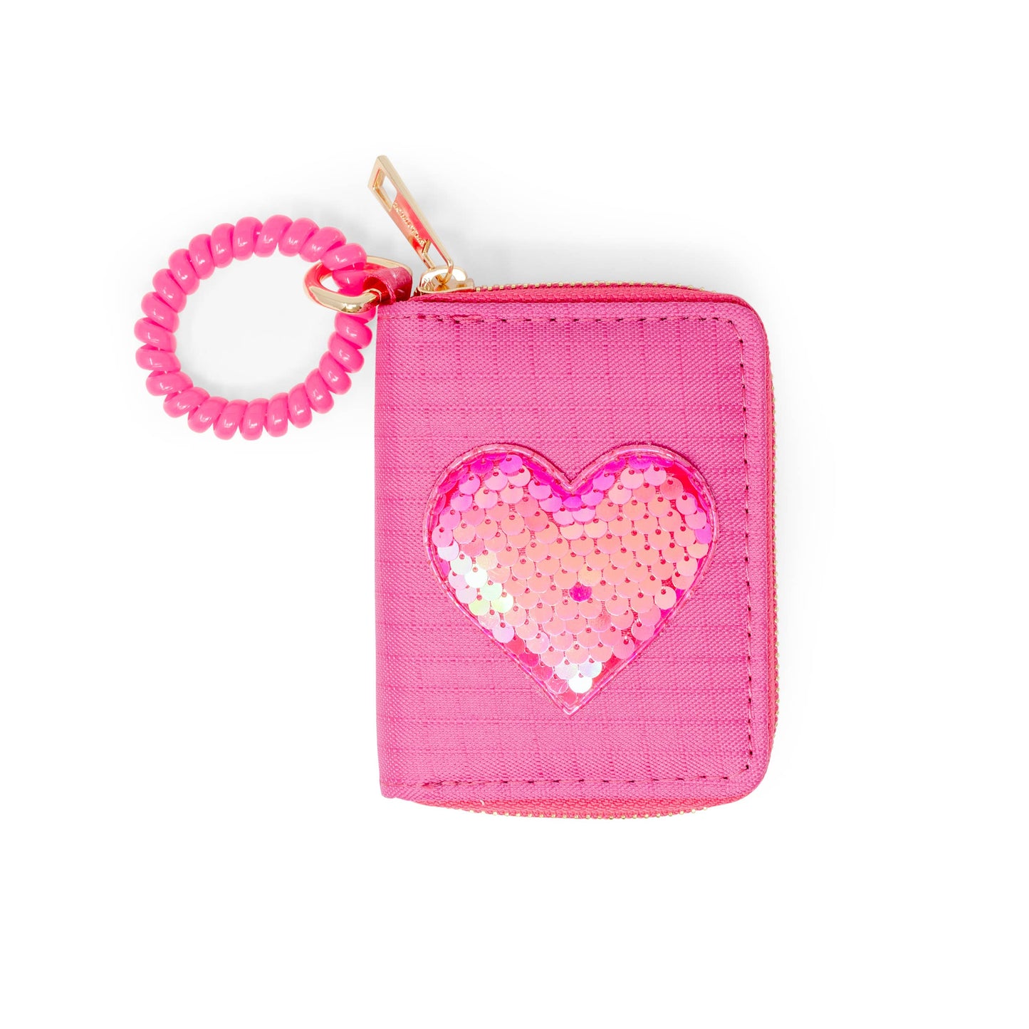 Sequin Heart Girl's Wristlet