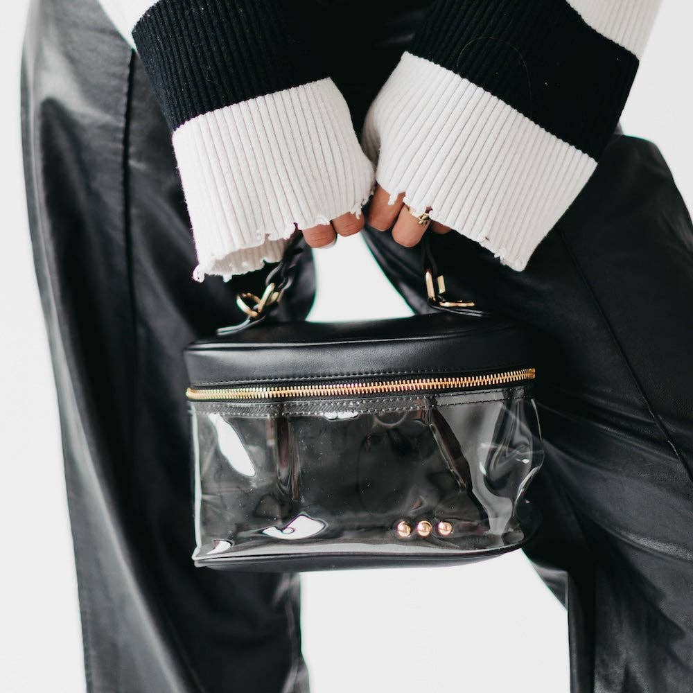 Carissa Clear Crossbody | Black