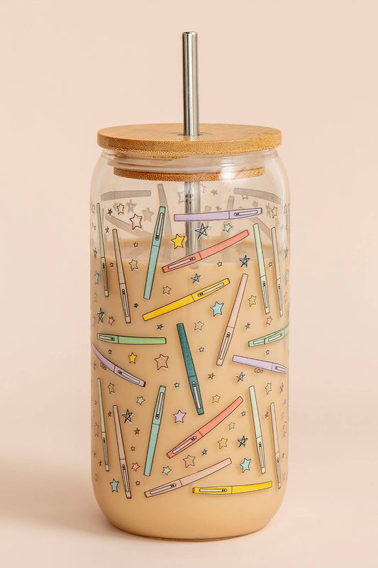 Flair Pens Teacher Appreciation Cold Brew Glass Tumbler