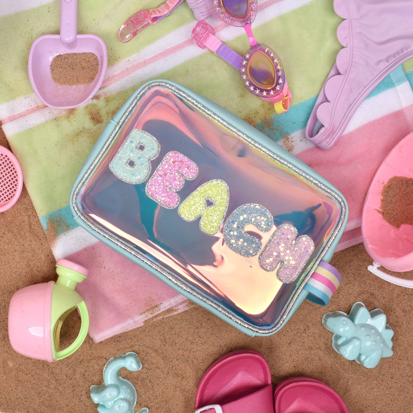 'Beach' Peekaboo Pouch