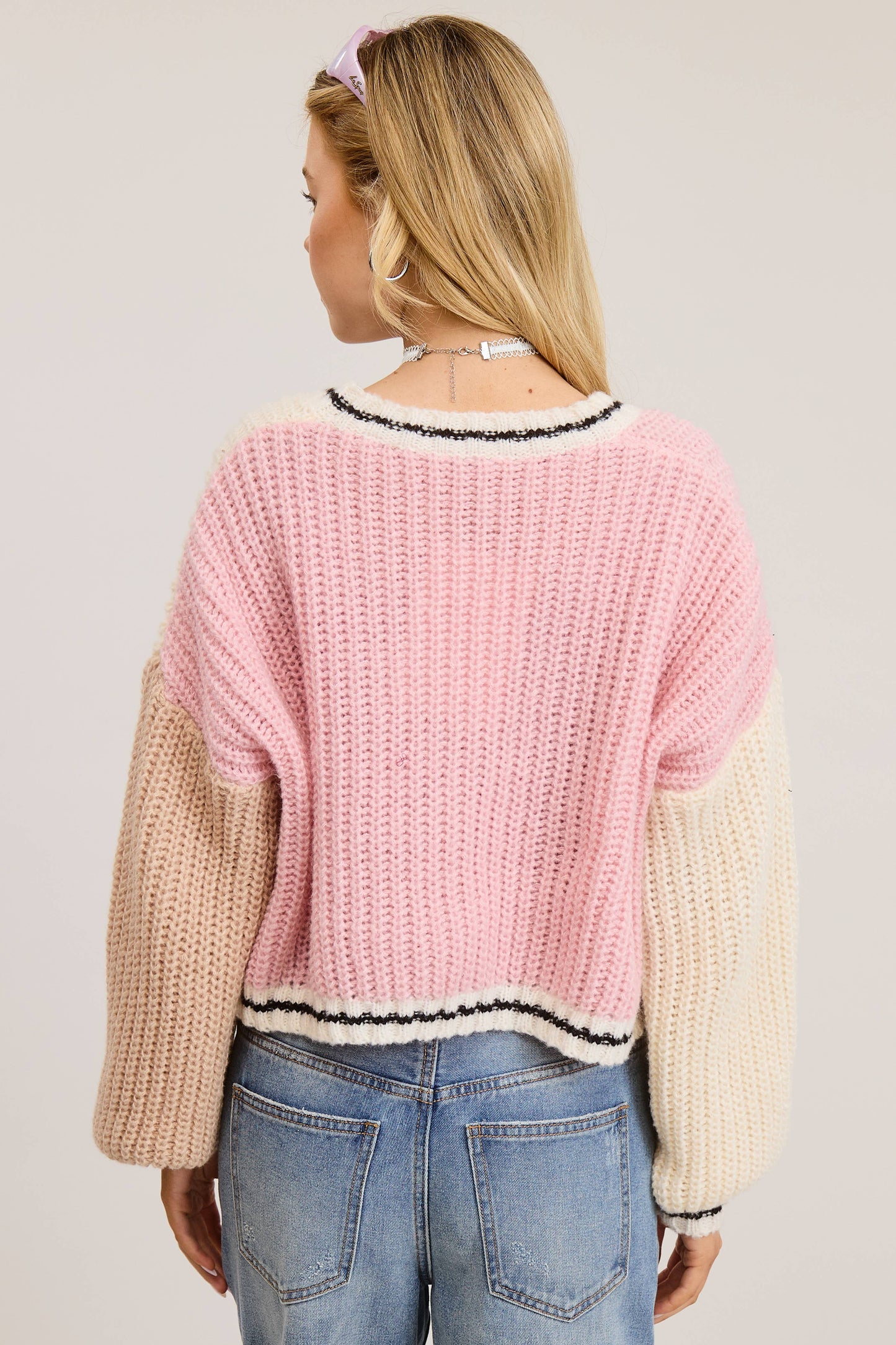 Lola Color-Block Cardigan