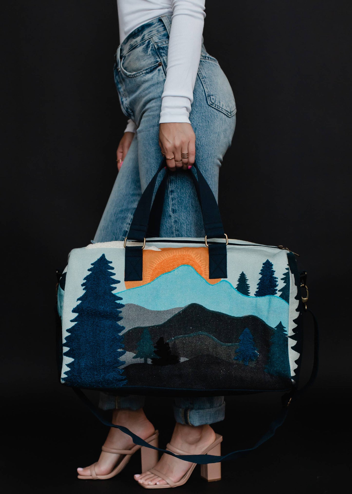 Mountain Scene Duffle Bag