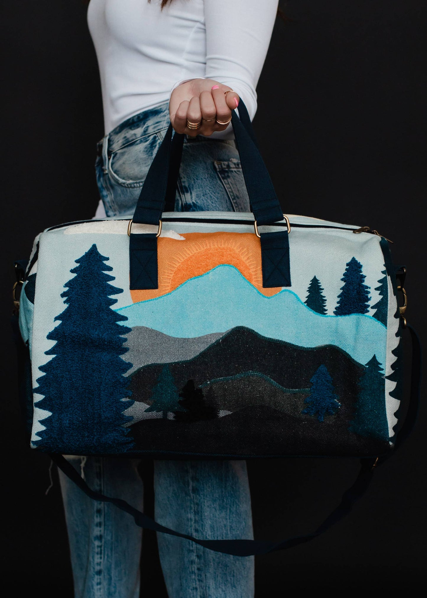 Mountain Scene Duffle Bag