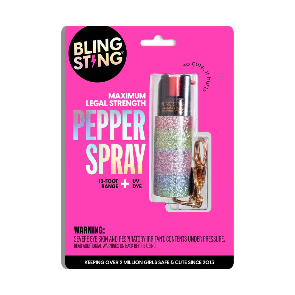 BLINGSTING Rainbow Glitter Pepper Spray