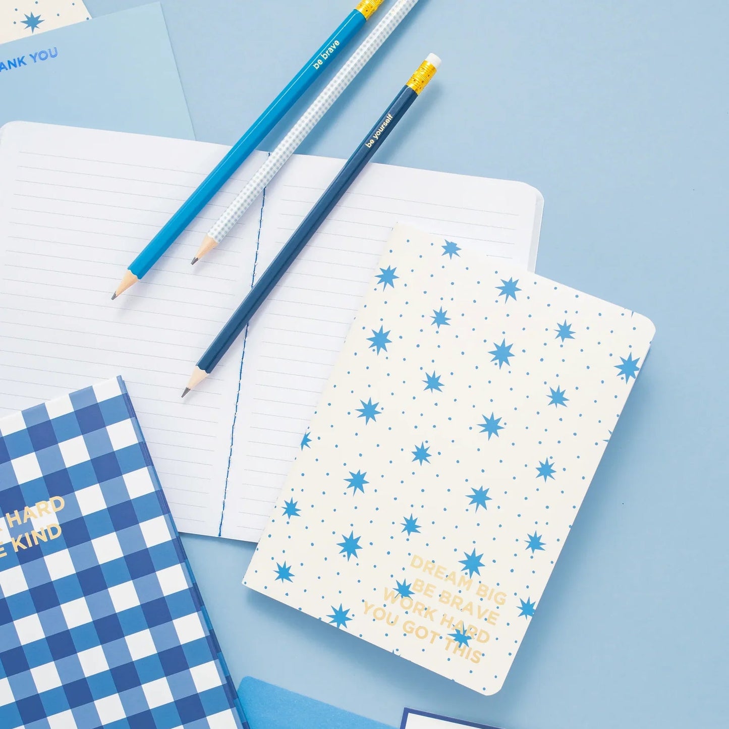 Taylor Elliott Notebook Set | Gingham Stars